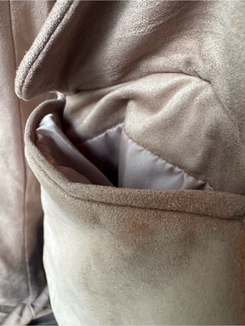 Sincerly Jules Suede One-Button Blazer in Light Brown - Picture 7 of 10